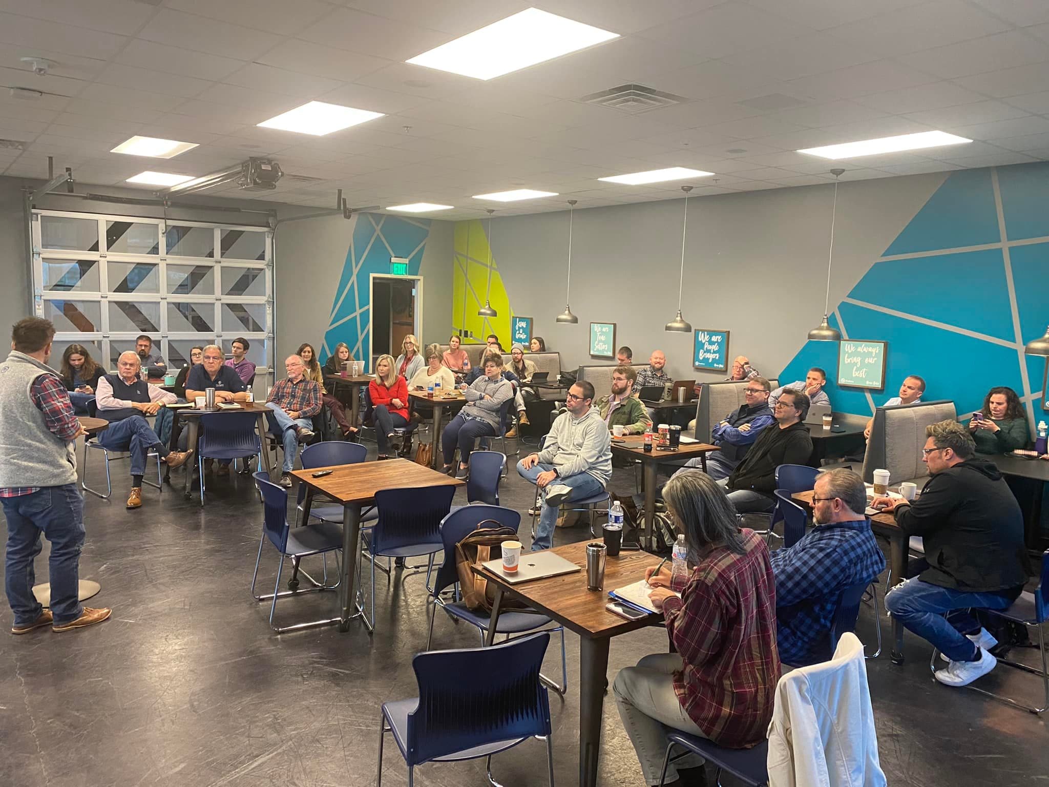 Volunteer training session